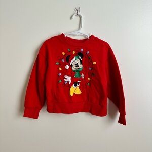GIRLS MINNIE MOUSE CHRISTMAS SWEATER